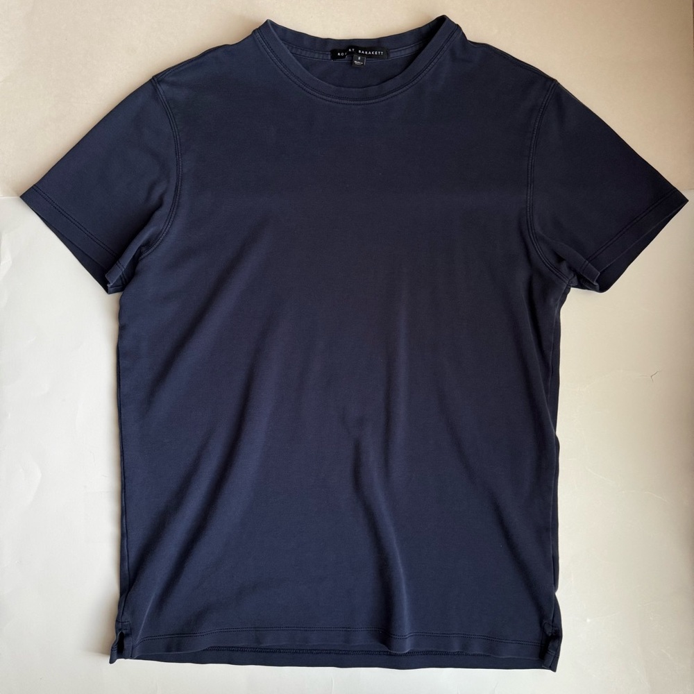 Robert Barakett Men’s Navy Blue Pima Cotton Shirt - Size Small (Used)